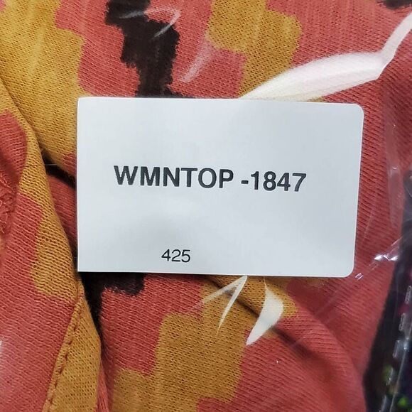 Sonoma Woman's 3x Pink Azteck theme SS T-Shirt - Picture 5 of 5